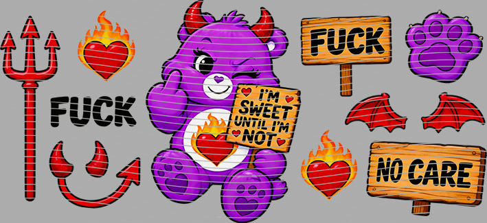 16oz Care Bears-Be-308